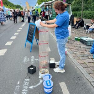 Cleanup Stand auf dem Umweltfestival am Brandenburger Tor