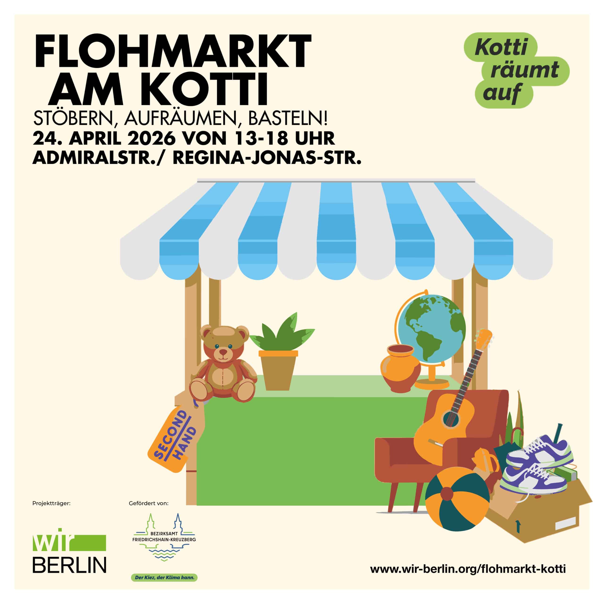 Flohmarkt am Kotti am 24. April von 13 bis 18 Uhr