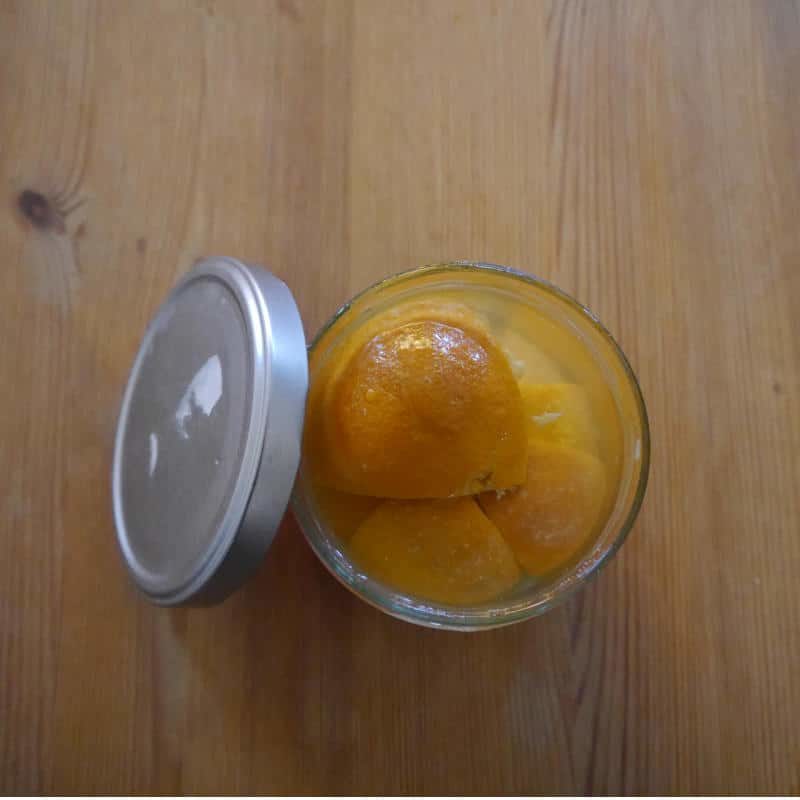 Orangenreiniger Essig Zitrone